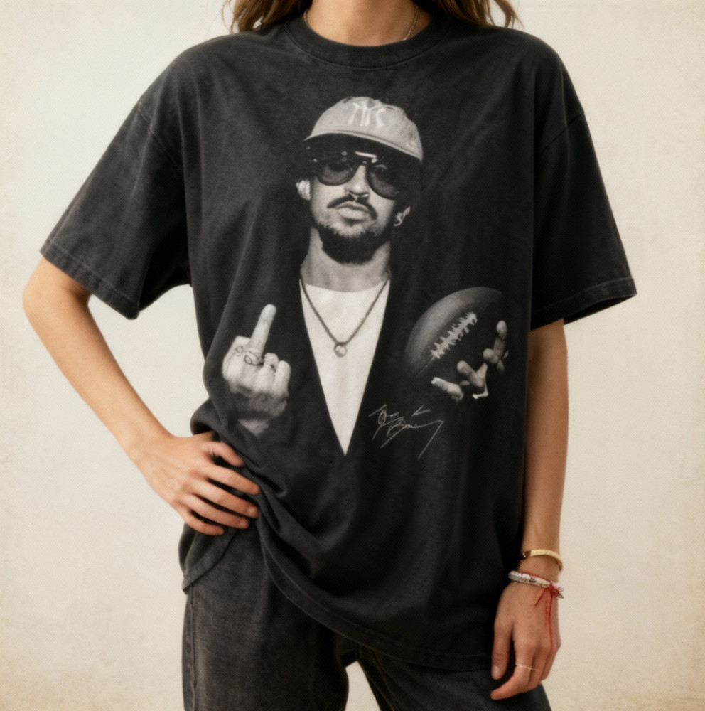 Bunny Football Bad Benito Shirt, BadBunny Bowl 2026 Halftime Show T-Shirt NWT