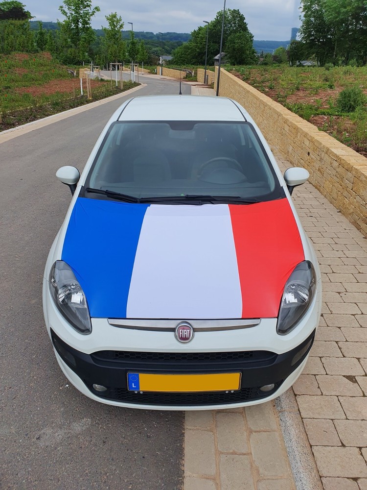 Original FRANCE Car Hood Flag - Stretchable - UEFA EURO 2024