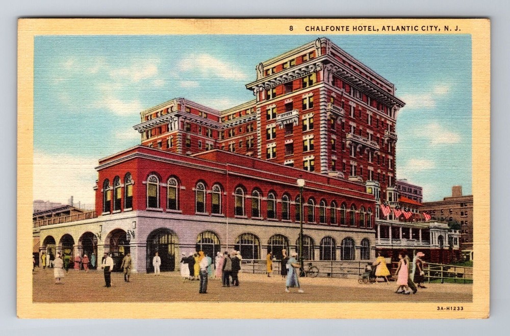 Atlantic City NJ-New Jersey, Chalfonte Hotel, Ladies & Gents, Vintage Postcard