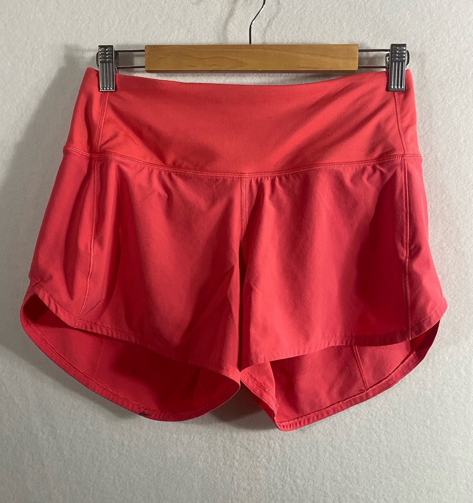 Lululemon Women's Pink Speed Up High Rise Running Shorts Size 6