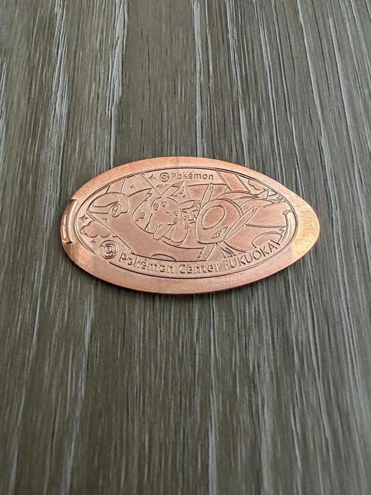 Pokemon Center Fukuoka Japan Collectible Coin Exclusive Latias Latios Pikachu