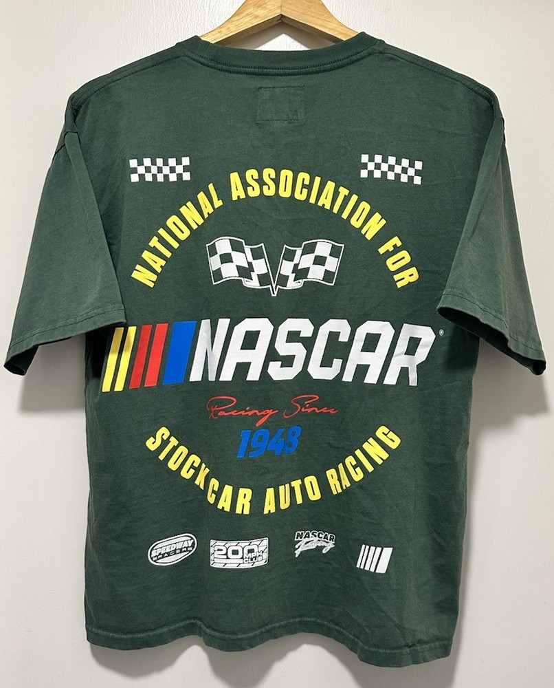 Tillys x NASCAR Racing Mens Size S Small Green Cotton Speedway Graphic T-Shirt