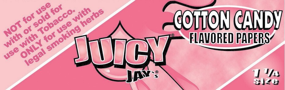 Juicy Jay's Cotton Candy 1 1/4 Rolling Papers Free USA Shipping!