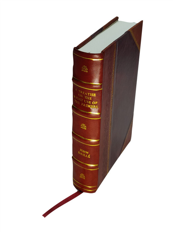 Vintage Leather Bound Treatise on Church Fathers in Theological Decisions