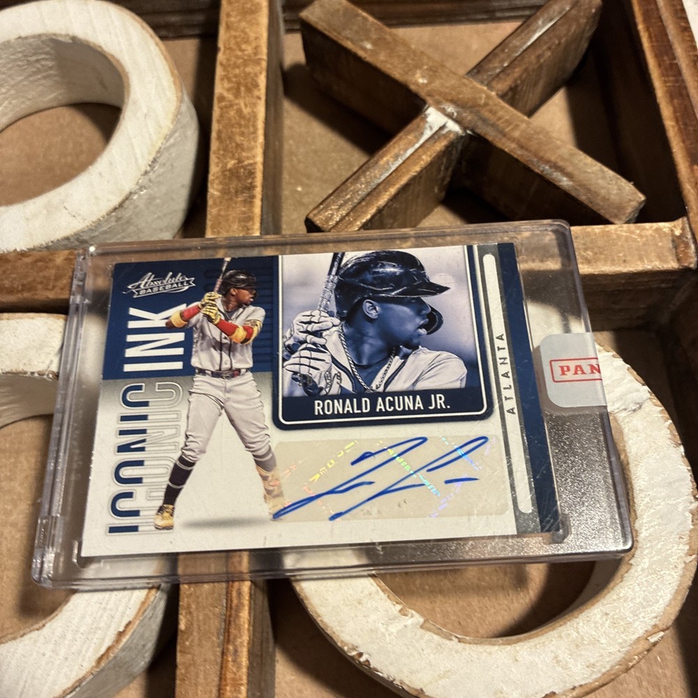 2022 Panini Absolute - Iconic Ink Ronald Acuña Jr. #II-RA Retail /99 (AU)