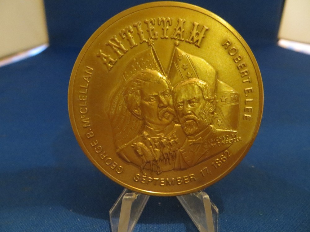 Antietam National Cemetery & Antietam Civil War Battle Of 1862 Bronze Medallion