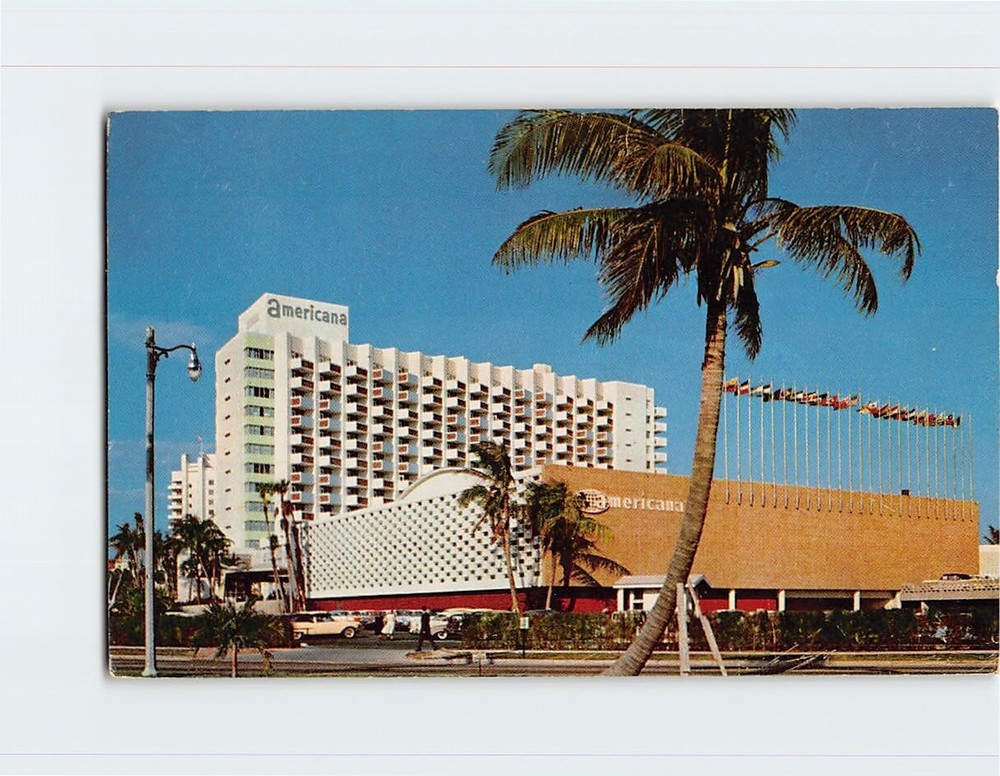 Postcard Americana Hotel Bal Harbour Miami Beach Florida