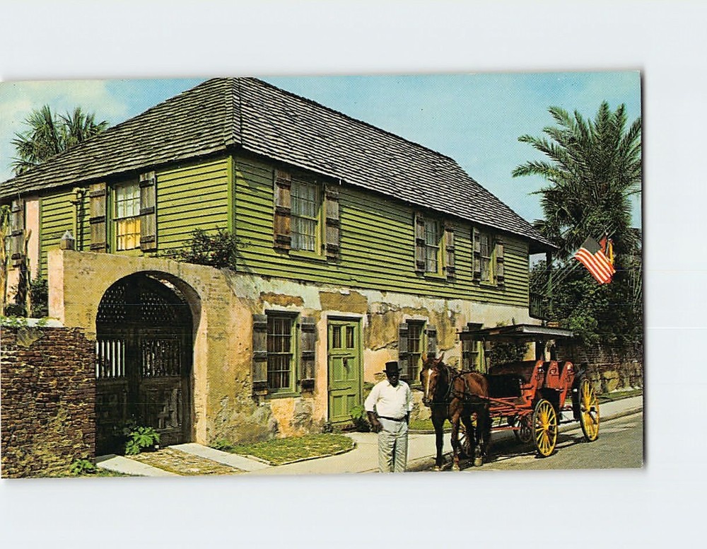 Postcard The Oldest House in America St. Augustine Florida USA