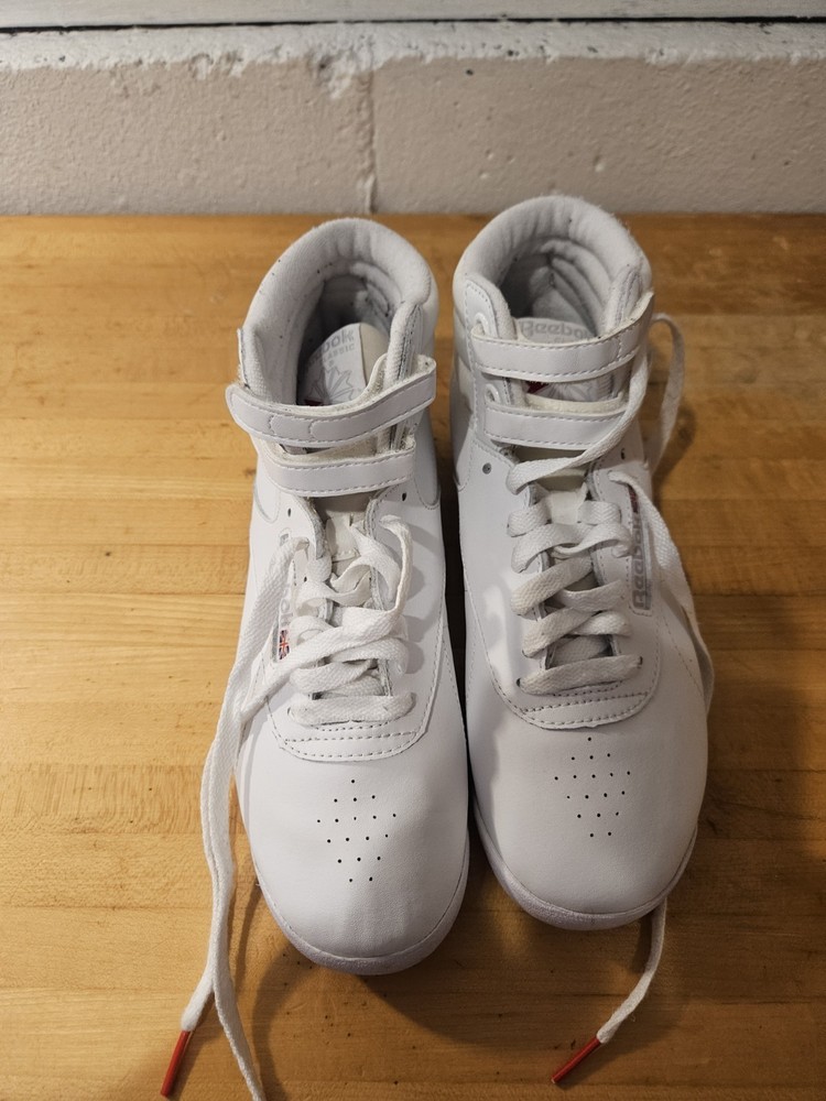 Reebok Freestyle Hi 2964 LTD Women's Retro Sneakers White Size 8.5