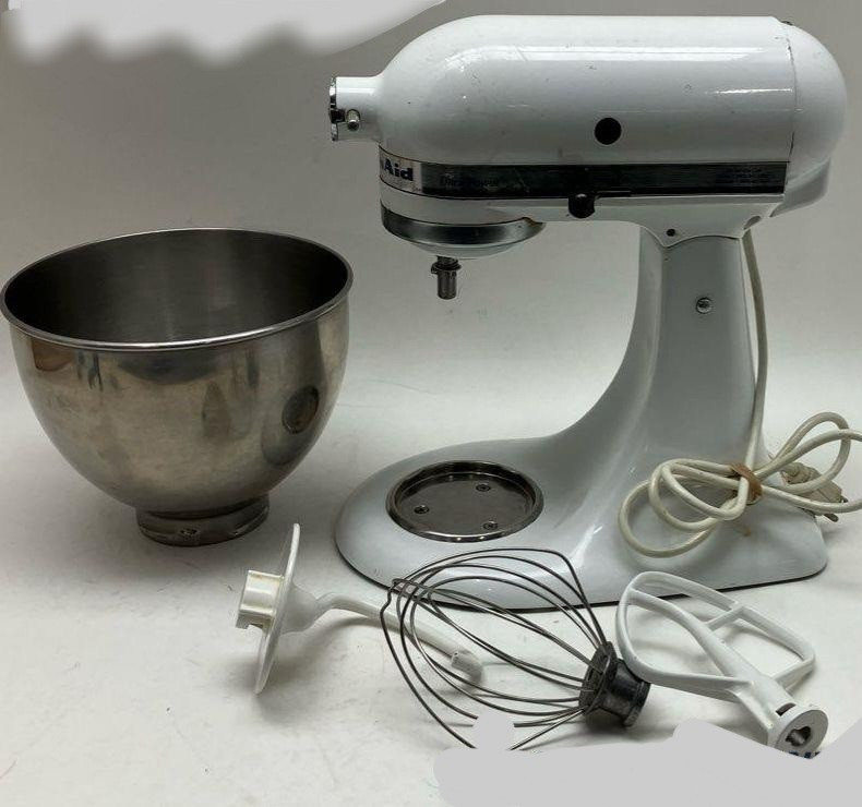 KitchenAid KSM90 300W Stand Mixer with Bowl and Attachments for Powerful Mixing  