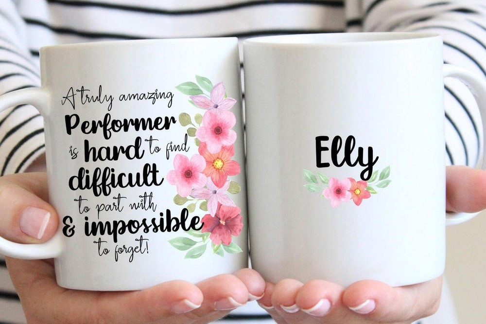 Personalized Performer Gift For Women Performer Mug Appreciation Gift Thank You
