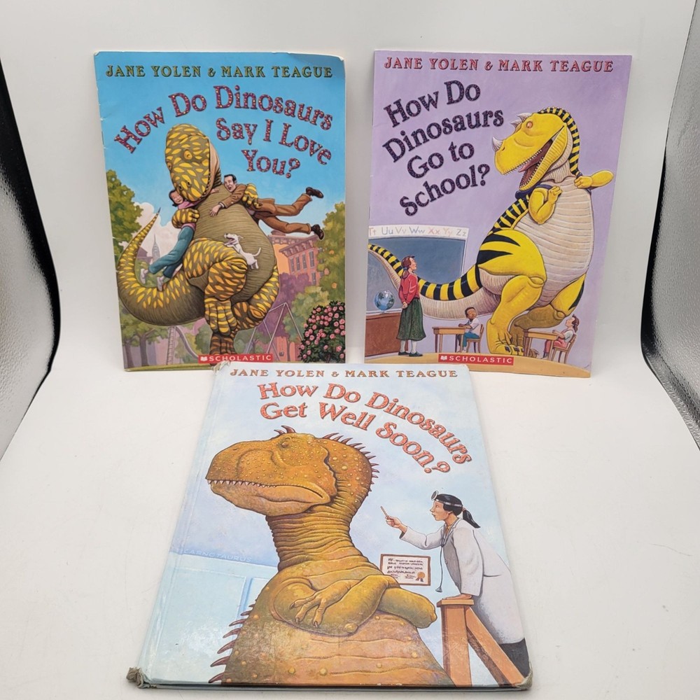HOW DO DINOSAURS... Lot of Children's Books by Jane Yolen & Mark Teague - BK044