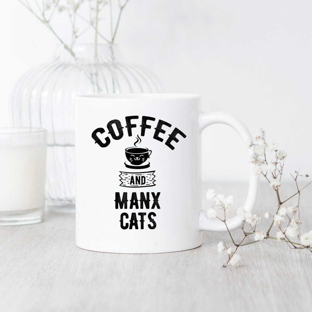 Coffee And Manx Cats Mug Manx Cat Mug Manx Cat Gift Manx Lover Mug Manx Owner