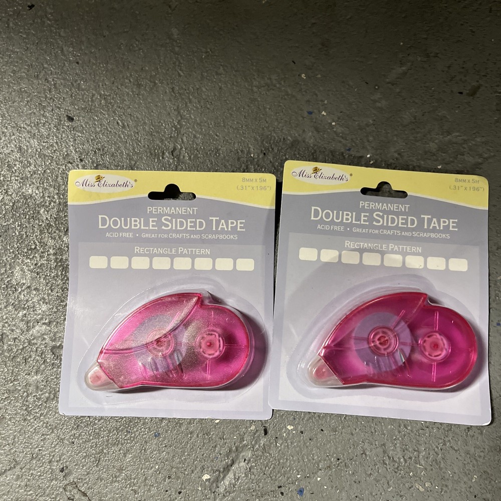 Acid Free Double Sided Tape Crafting Miss Elizabeth’s Permanent Tape 5m NOS-image