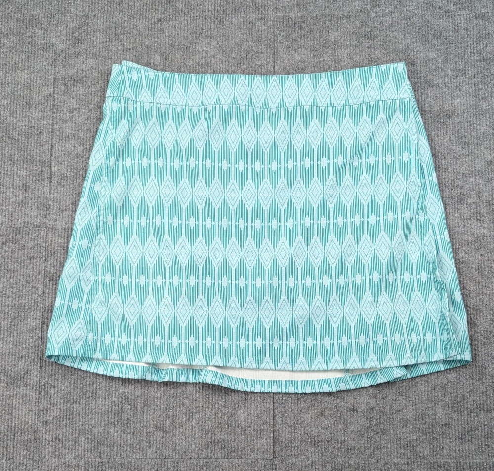 Rip Skirt Hawaii Wrap Womens Medium Blue Geometric Coastal Beach Swimsuit Cover