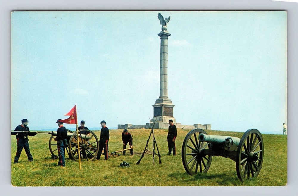 WV-West Virginia, Union Soldiers And Monument, Antique, Vintage Postcard