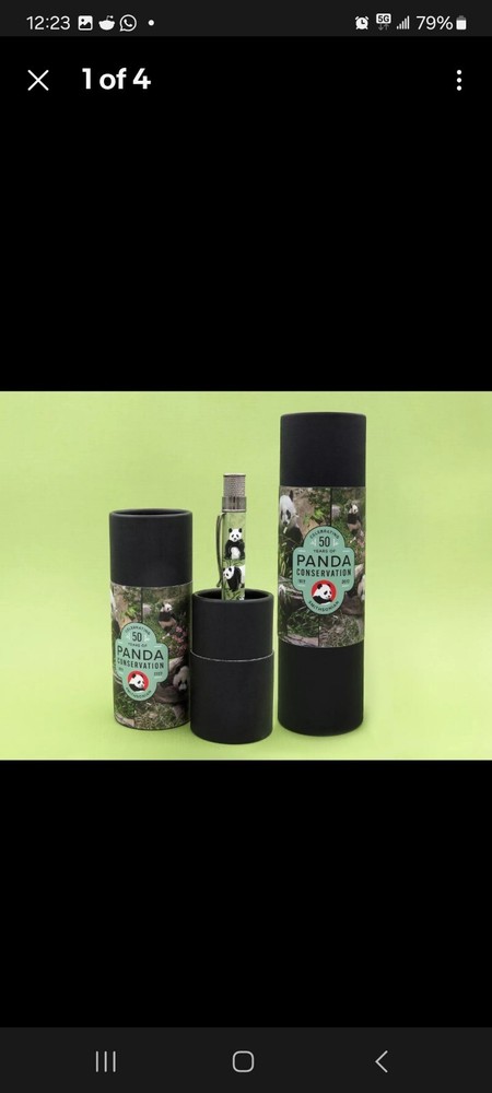 Retro 51 Smithsonian National Zoo Rollerball Pen, Panda, Brand New In Box