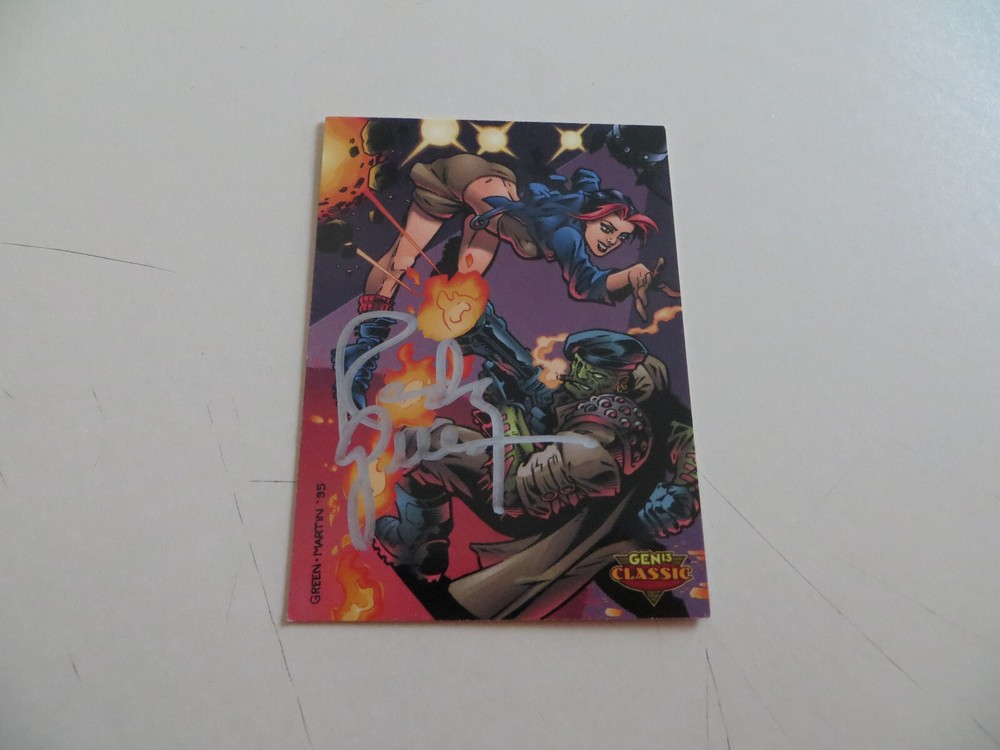 1997 Wildstorm Gen 13 Freefall Vs One-Eyed Jack Card Signed Randy Green,  Poa