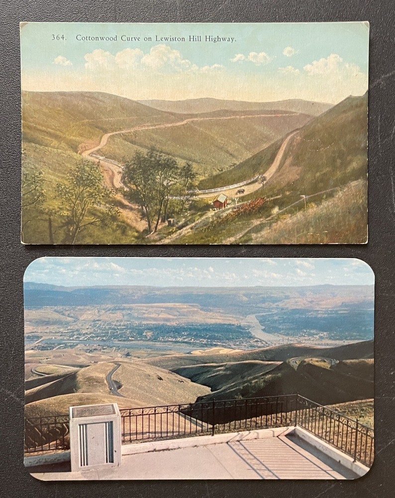 Lewiston ID Idaho Lewiston Hill Highway Vintage Postcard Lot