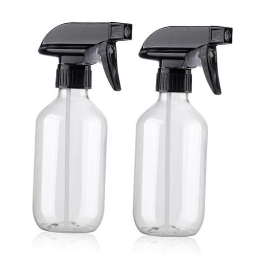 Spray Bottles Water Spray Bottle 2 Packs- BPA Free -10 oz/300 ml Clear-2 pack