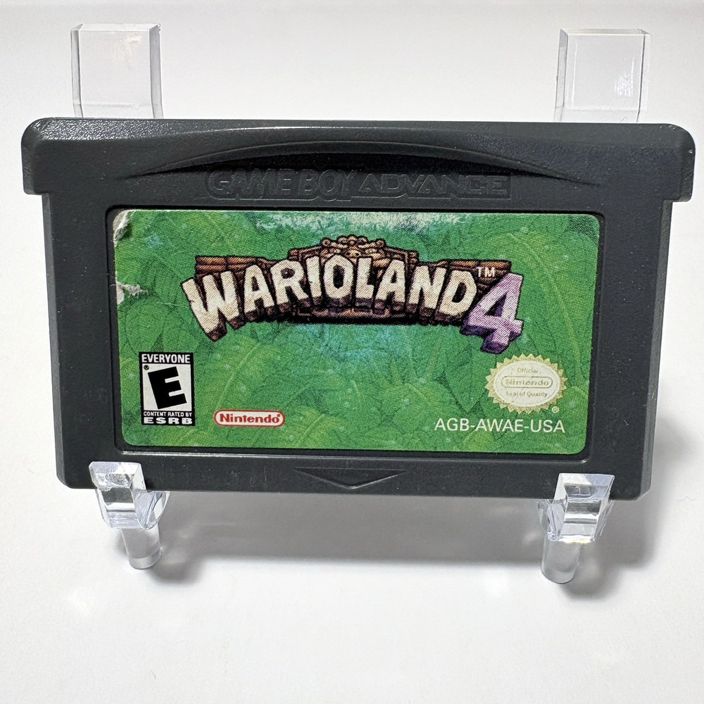 Wario Land 4 Nintendo Gameboy Advance GBA Tested Authentic Worn Label