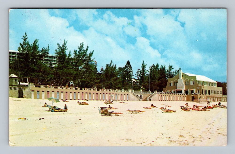 Bermuda-Hamilton Elbow Beach Surf Club Vintage Postcard Standard Postal Post PC
