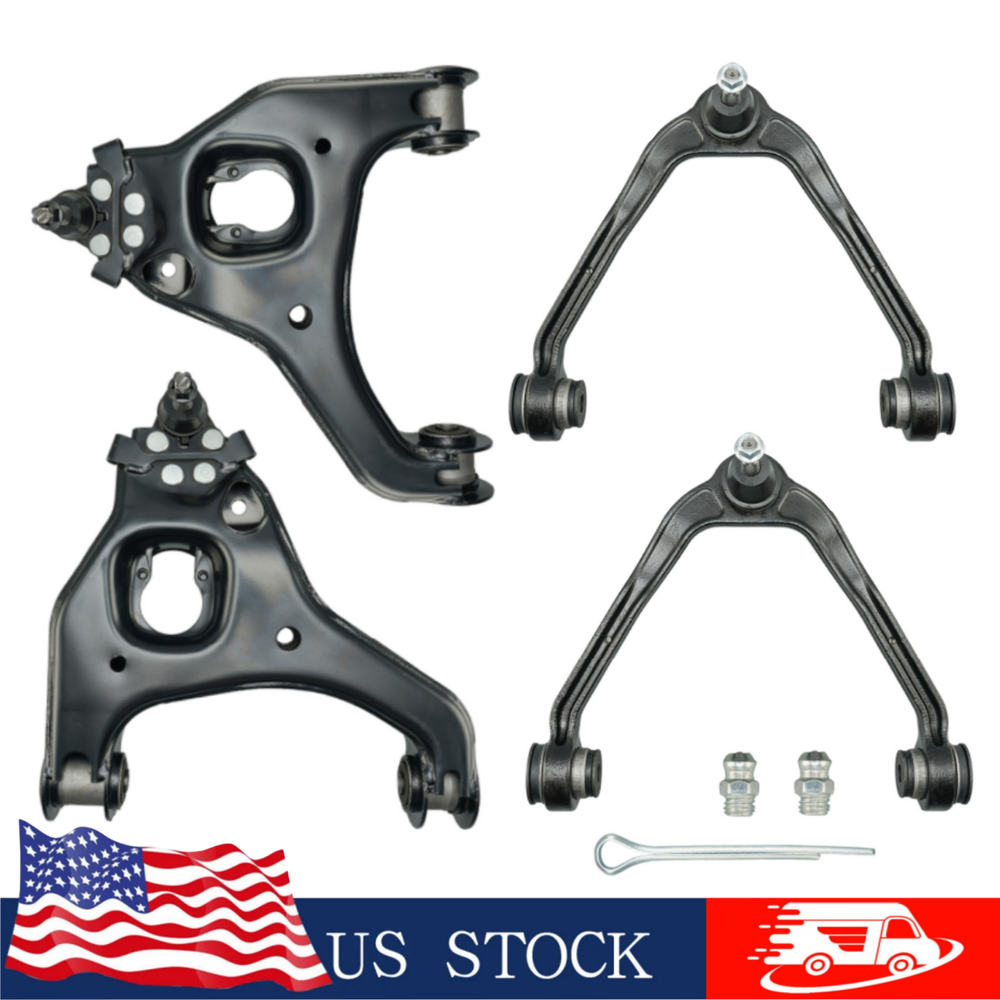 RWD Front Upper Lower Control Arms Kit for 1999-2006 GMC Sierra Silverado 1500