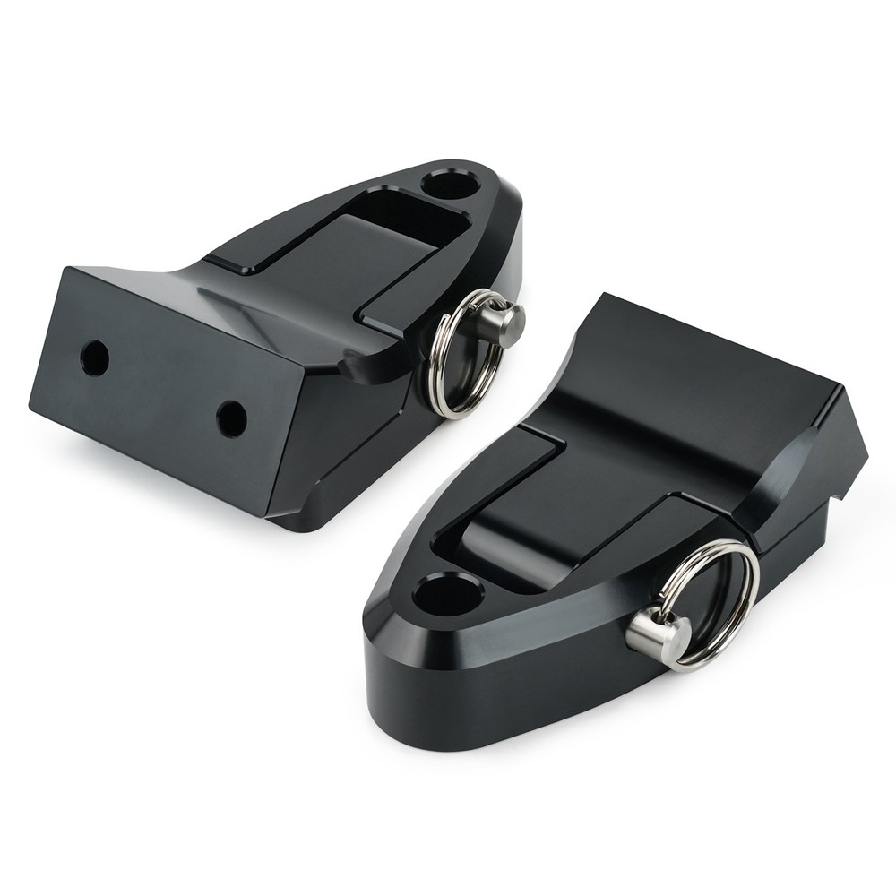 Pair Seat Hinge For Kawasaki SC Super Chicken 11047-3733-8C Black