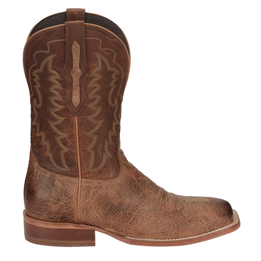 Tony Lama Lowden Square Toe Cowhide TL3029 Mens Brown Cowboy Western Boots