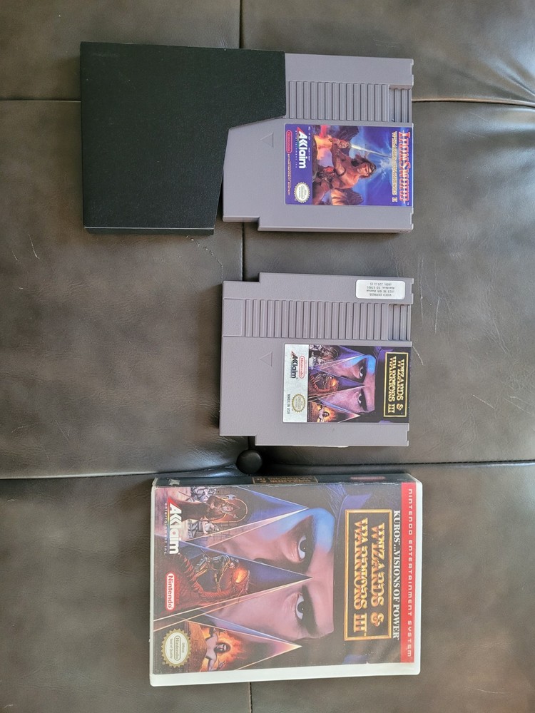 Wizards and Warriors II AND III NES Game Lot NINTENDO TESTED WORKS 2 3