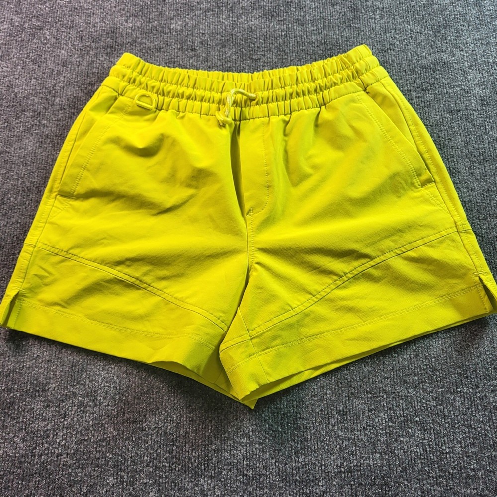 STRETCHTECH Old Navy Neon Yellow Athletic Running Shorts Womens Size S