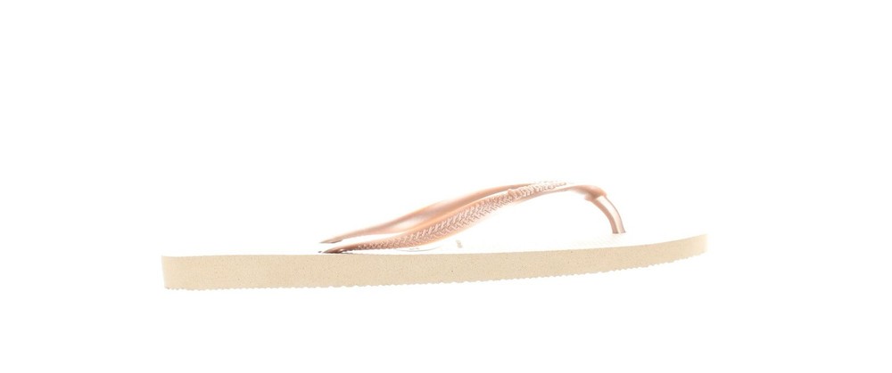 Havaianas Rose Gold T-Strap Sandals for Women Size 9 7638818