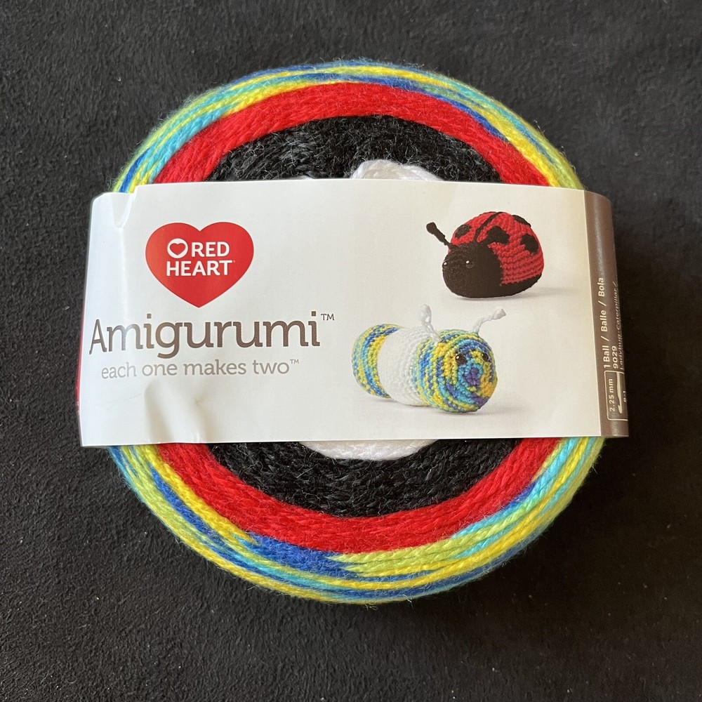 Red Heart AMIGURUMI Yarn Kit LADYBUG CATERPILLAR