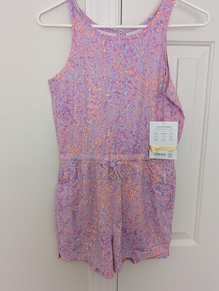 Athleta Girl Pink and Purple Play More Romper- Sz L / 12