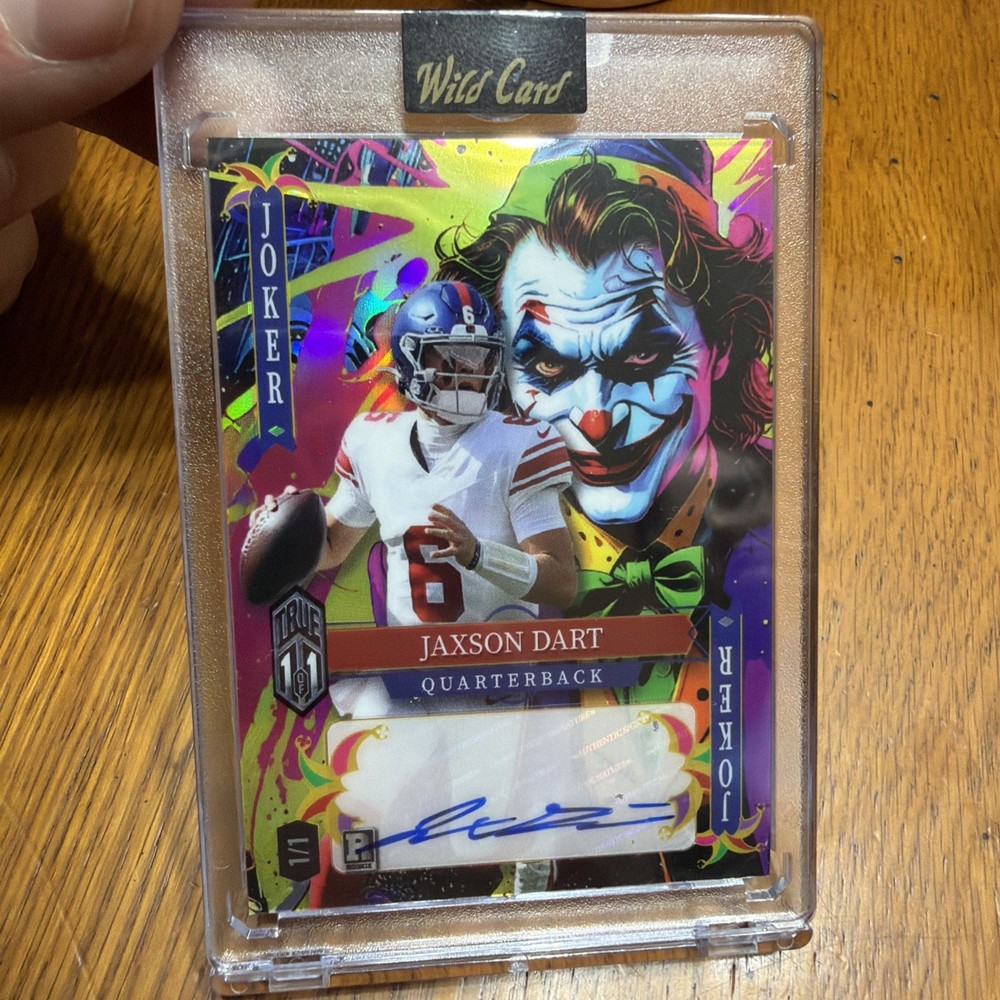 Jaxson Dart RC  1/1 Auto - 2025 Wild Card Joker