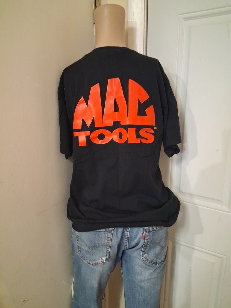 Vintage Mac Tools Black T-Shirt by Fruit of the Loom
