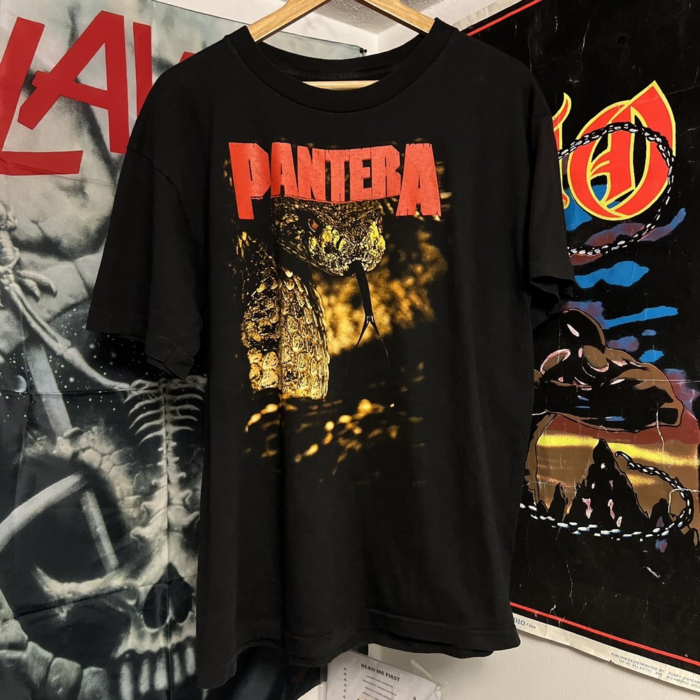 Vintage 1990s Pantera The Great Southern Trendkill T Shirt Snake MINT Original L