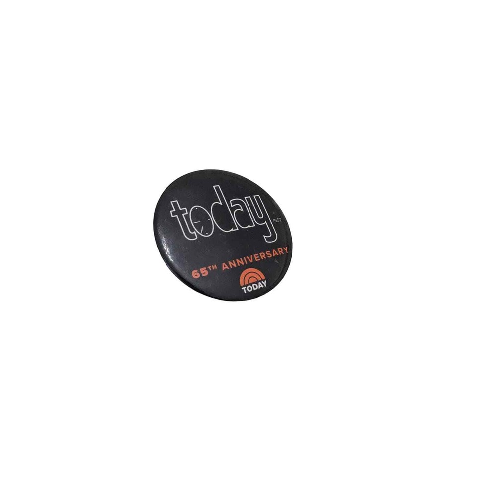 NBC Today Show 65th Anniversary Pin Button Vintage 80s