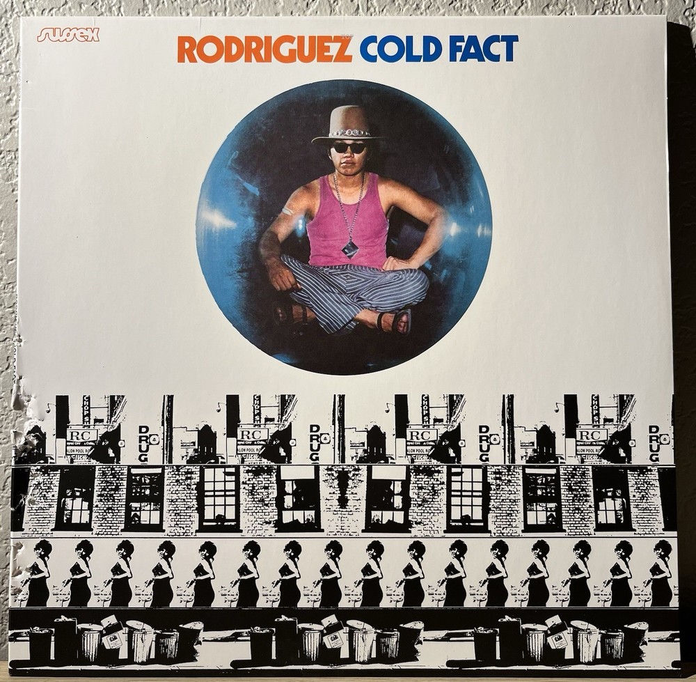 Rodriguez, Cold Fact 2019 RE Vinyl ‘Sugar Man’ VG+/G Damaged Cover