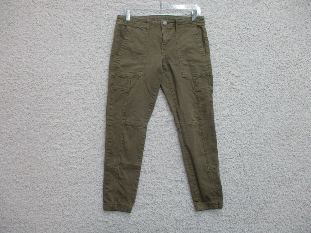 Banana Republic Pants 27 Womens Green Skinny Ankle Chino Pockets Casual Modern