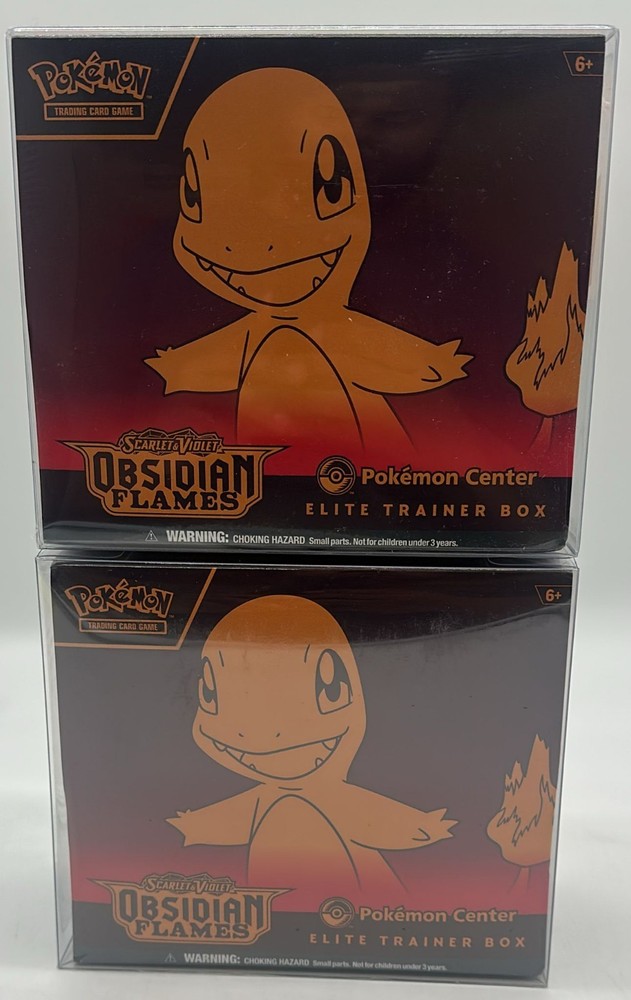 Lot of (2) POKEMON CENTER Obsidian Flames PC Elite Trainer Boxes SEALEDPROBSTEIN123 is actively accepting CONSIGNMENTS !!