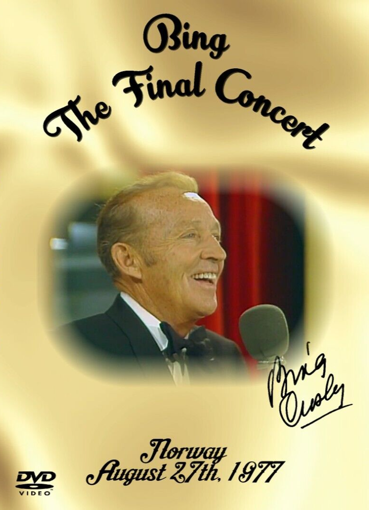 Bing Crosby Final Live Concert TV show DVD 1977 Norway Musical Crooner Classic