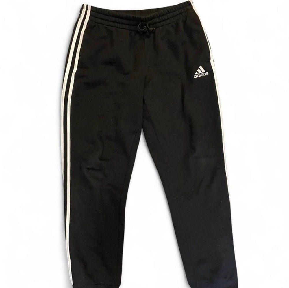 adidas Men's Essentials Fleece 3-Stripes Tapered Cuff Jogger Pants