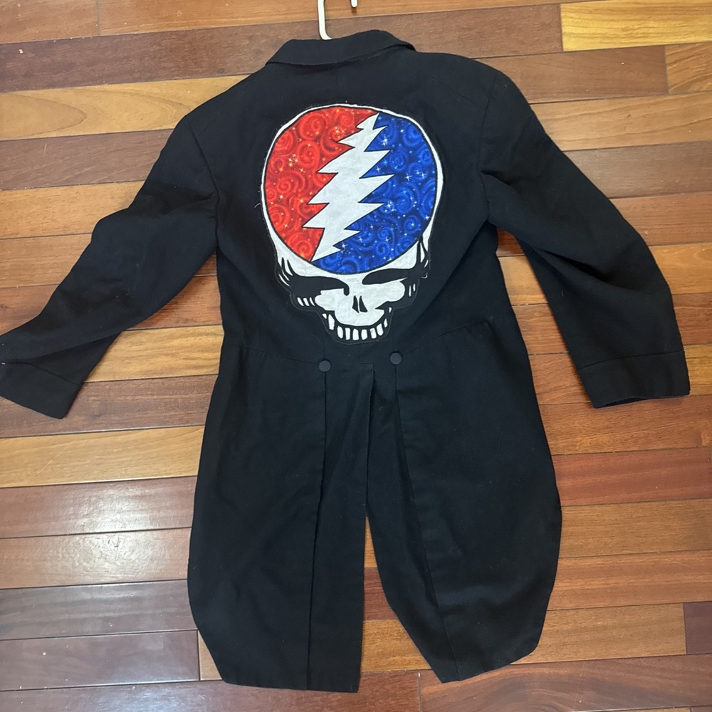 Vintage 70s Grateful Dead Tuxedo Jacket Small with Frank Fischer 1909 Patch
