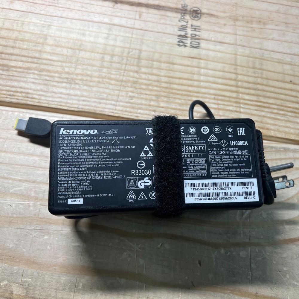 Lenovo IdeaPad Y700 135W AC Adapter ADL135NDC3A Grade B Certified-image