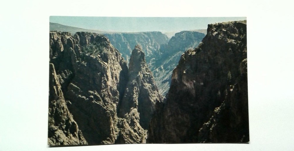 Black Canyon Gunnison River Colorado Photochrome Postcard c1960s Scenic View UNP