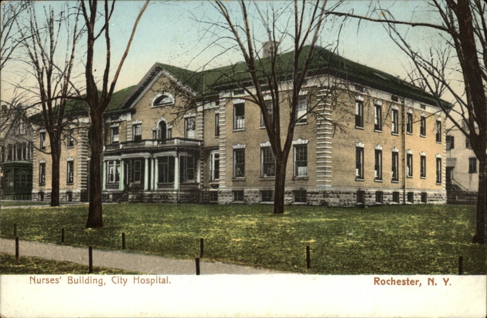 Rochester New York City Hospital ~ Nurses' Building ~ UDB c1905 postcard