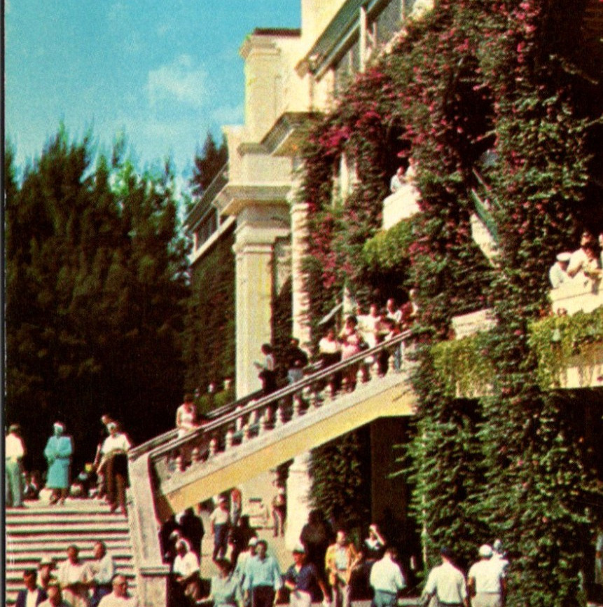 Vintage Postcard Grand Stand Hialeah Race Course Miami Florida FL c1959