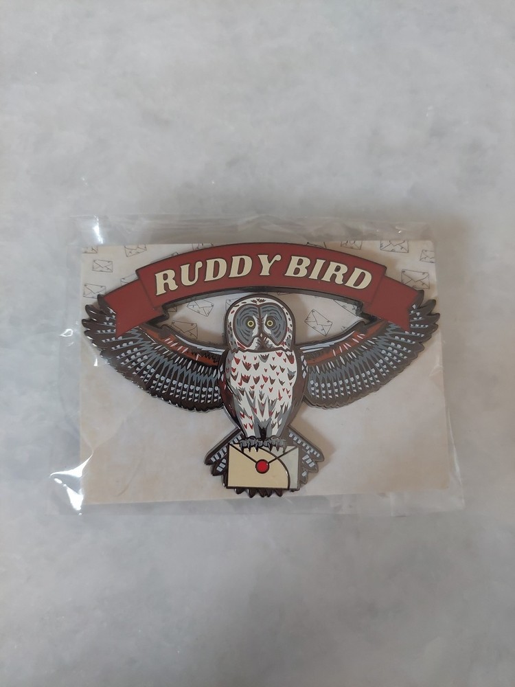 Ruddy Bird Owl Enamel Pin - Harry Potter Weasley Geek Gear Wizardry Limited Edition