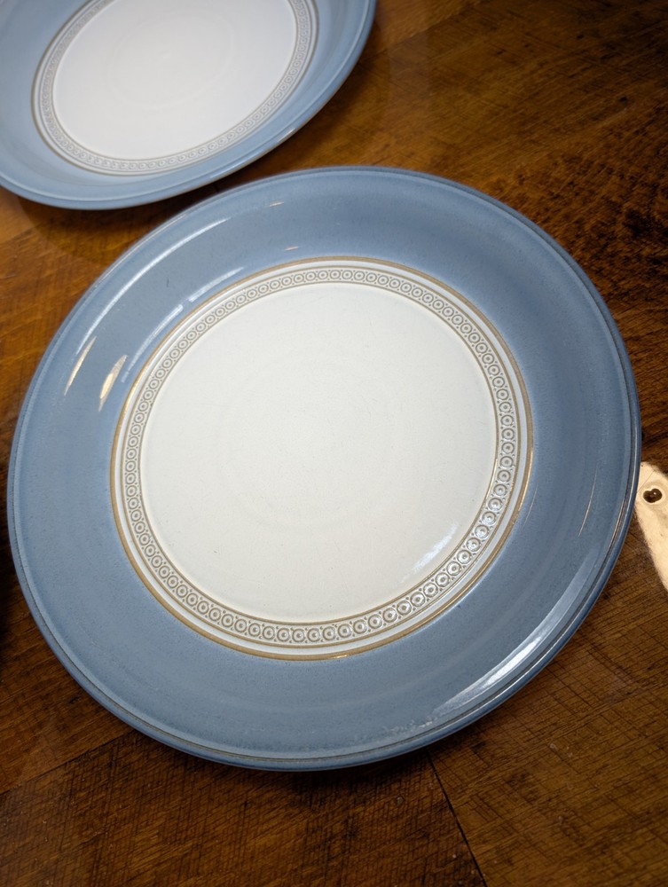 Denby Stoneware Castile Dinner Plates Set Of 4 England